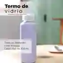 Miniso Botella de Vidrio Con Cobertura de Silicona Morado 300 mL