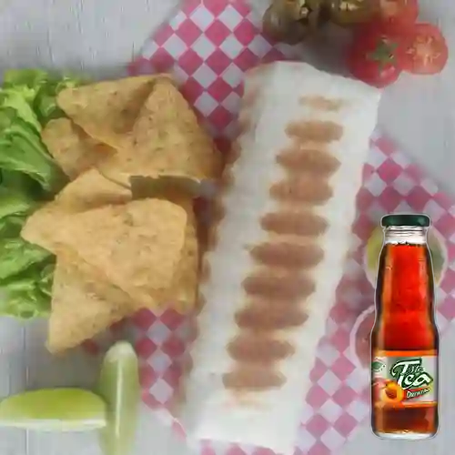 Combo Burro Paisa Pequeño + Mr Tea Durazno 300 ml