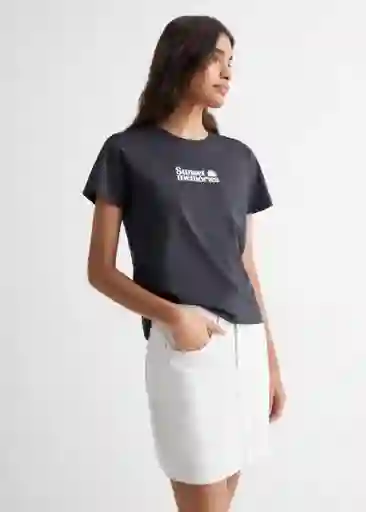 Camiseta Memo Navy Talla 20 Niña Mango