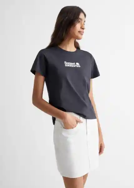 Camiseta Memo Navy Talla 20 Niña Mango