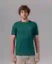 Camiseta Iconica Hombre Verde Botella Ultraoscuro XL 19500 Rifle