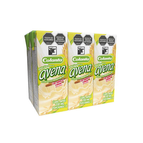 Colanta Bebida de Avena Sabor a Canela en Caja 6 x 200 ml