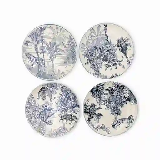 Set Plato Mediano Selva Sajal 21 cm Ambiente Gourmet