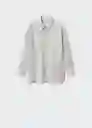 Camisa Raya-A Offwhite Talla M Mujer Mango