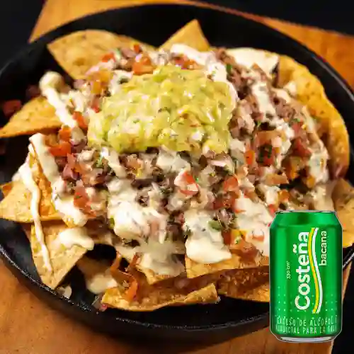 Combo Nachos Mixtos + Cerveza Costeña Bacana Lta 330ml