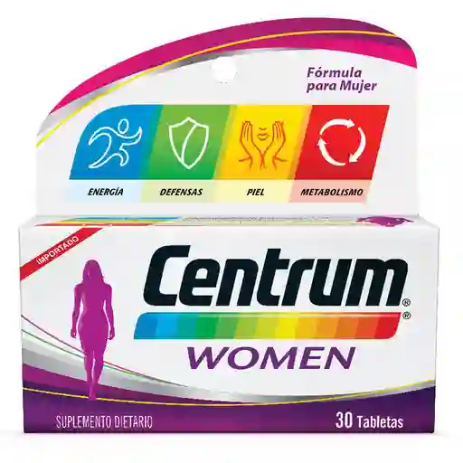 Centrum Multivitamínico Women para Mujeres Entre 18 y 49 Años 