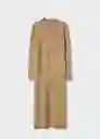 Vestido Seeds Camel Talla 27 Mujer Mango