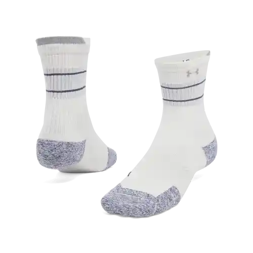 Under Armour Calcetines Run Cushion Mid Unisex Blanco Talla LG