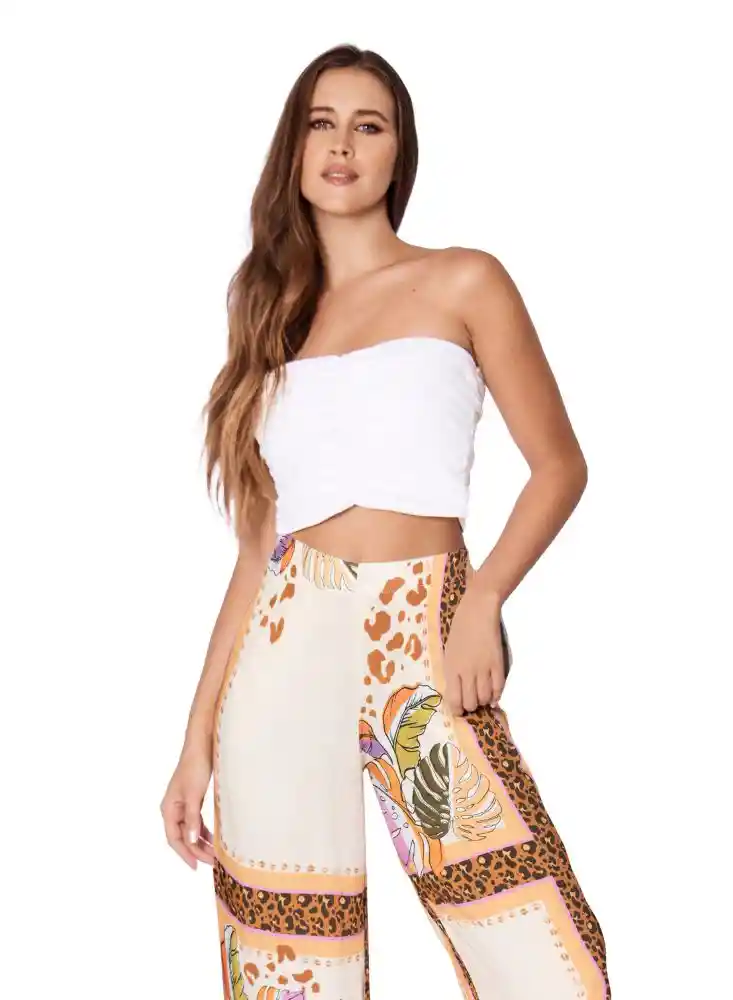 Crop Top Straple S-beige