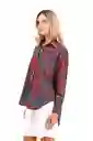 Camisa Boyfriend Haven Palmeras Terracota XS Mercedes Campuzano