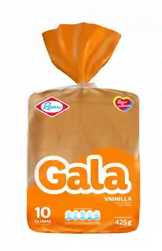 Gala Ponqué Sabor Vainilla en Tajadas