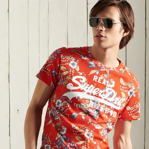 Superdry Camiseta vl Aop Tee Talla S