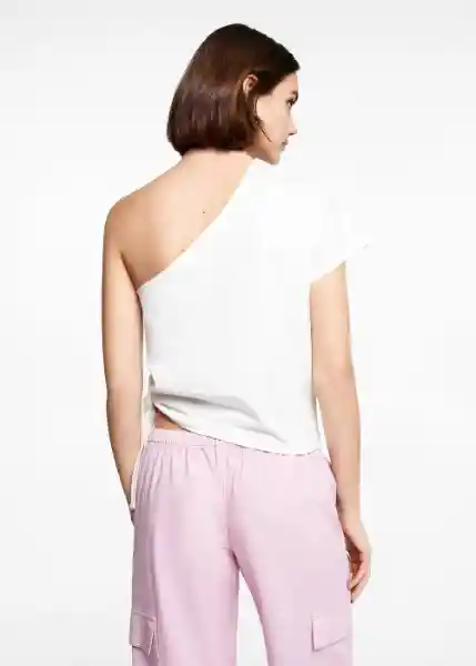 Camiseta Marina Off-White Talla 20 Niña Mango