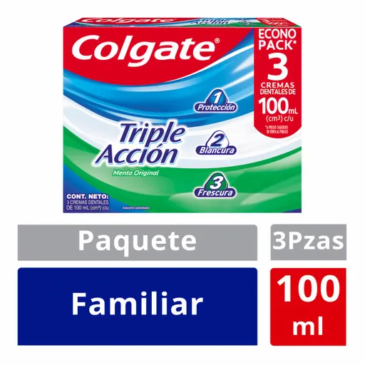Colgate Crema Dental Triple Acción 100 mL