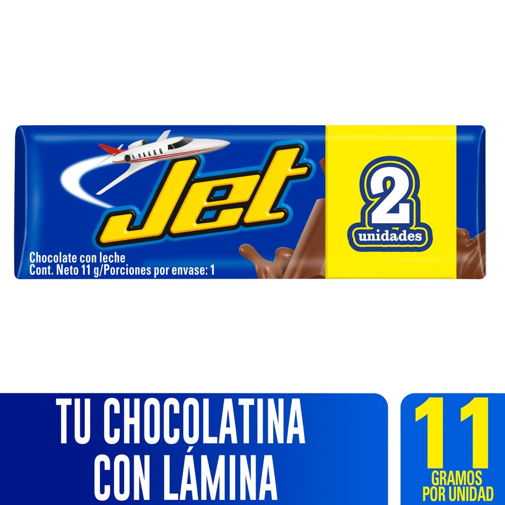 Jet Chocolatina con Leche Duopack 22g