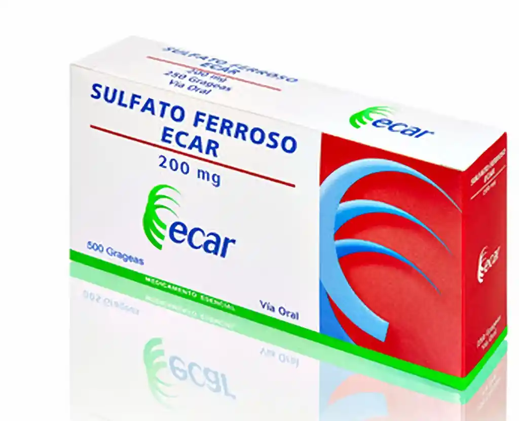 Ecar Grageas Sulfato Ferroso (200Mg)