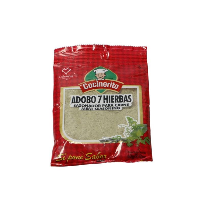 El Cocinerito Adobo 7 Hierbas para Carnes 60 g