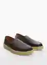 Zapatos Easy Napa Chocolate Talla 45 Hombre Mango