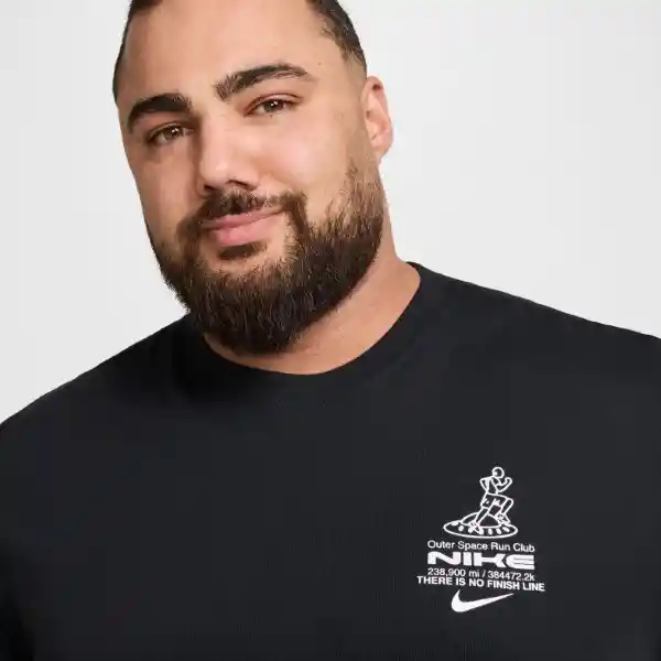 Nike Camiseta M Tee Run Iykyk Manga Corta Hombre Negro Talla L