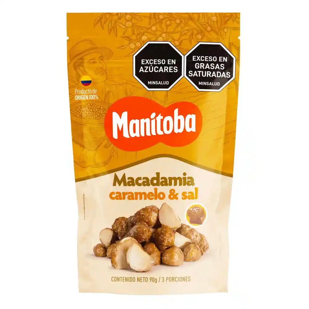 Manitoba Macadamia Caramelo Sal (90 Gr)