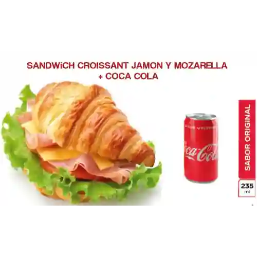 Sandwiche Jamon y Mozarella + Coca Cola