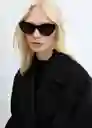 Abrigo Traviata Negro Talla 24 Mujer Mango