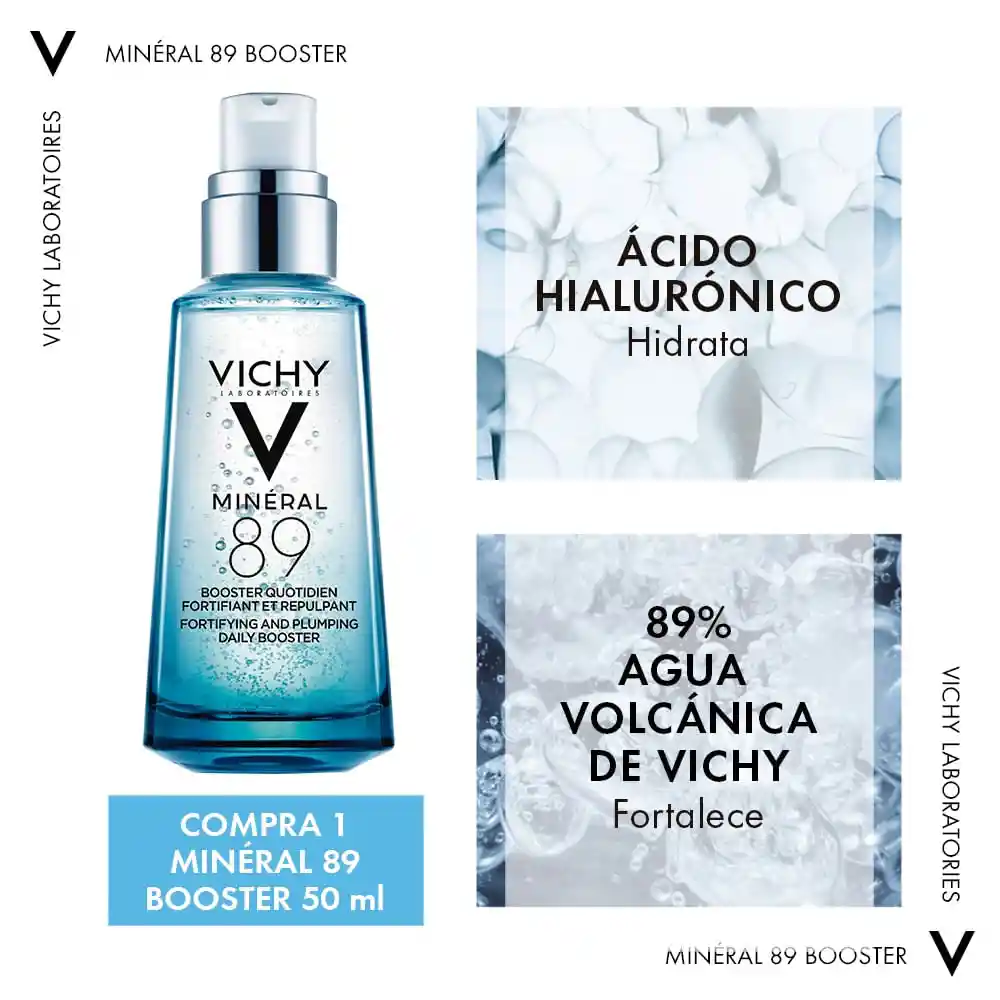 Kit Vichy Mineral 89 Booster + Cosmetiquera