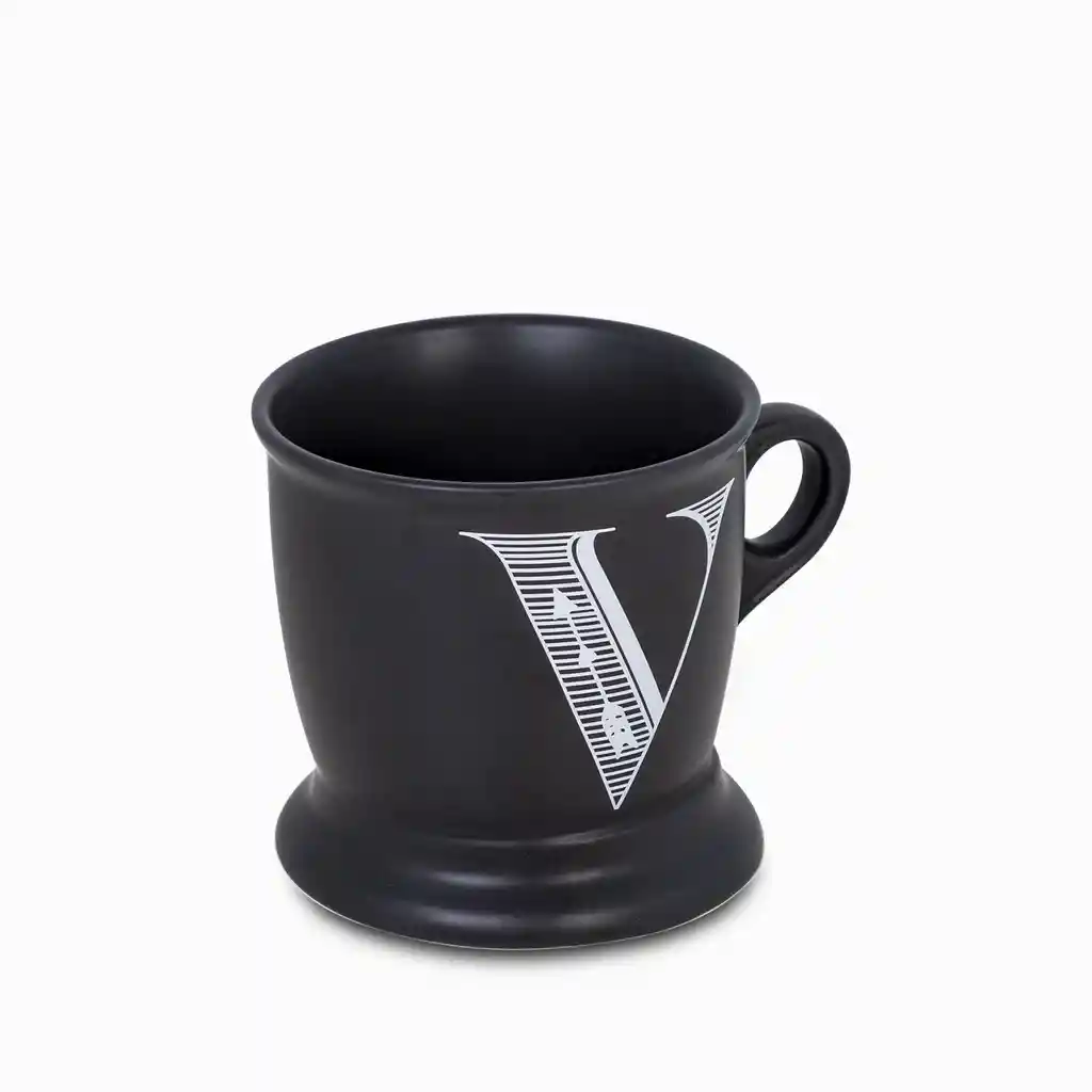 Ambiente Gourmet Mug Con Letra V Negro