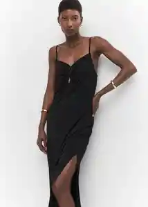 Vestido Lucia Negro Talla 18 Mujer Mango