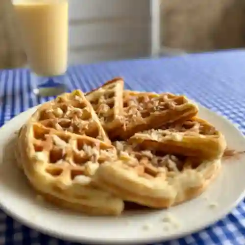 Waffles con Miel