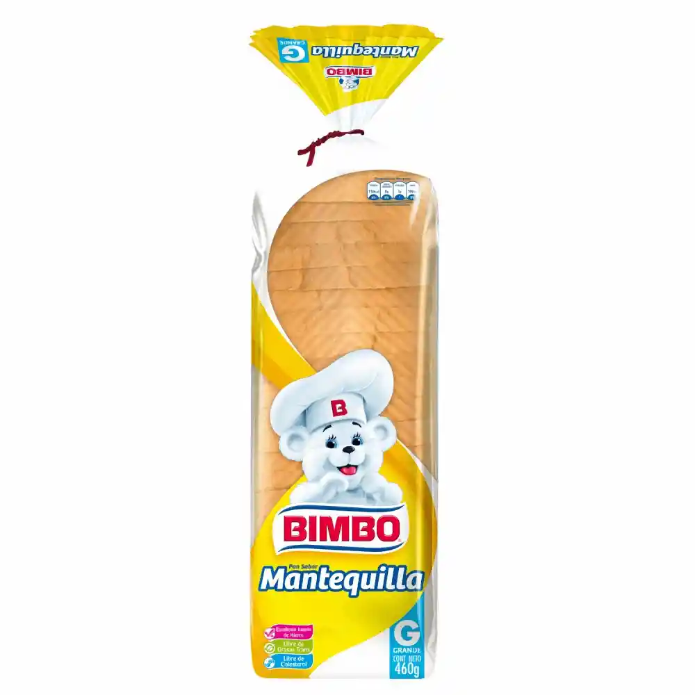 Bimbo Pan Tajado Mantequilla 460 g