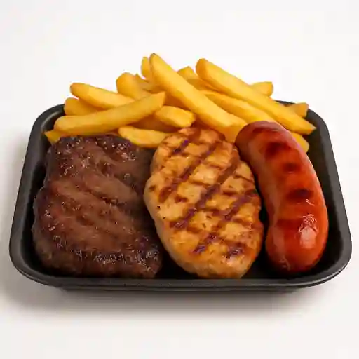 Bandeja Mixta Res, Pollo y Chorizo