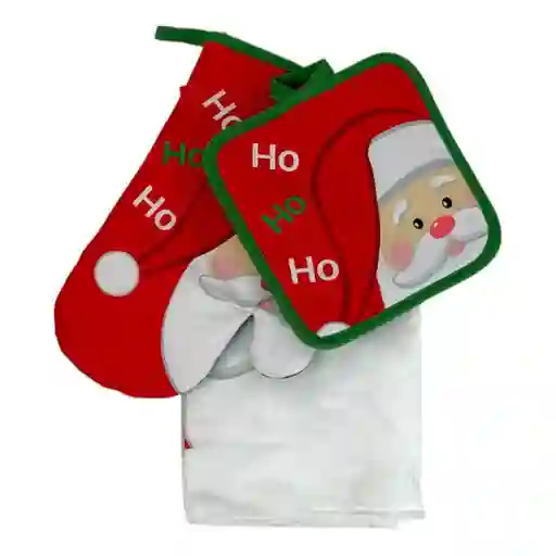 Set Navideño Coge Olla Guante Toalla 1700100167 Finlandek