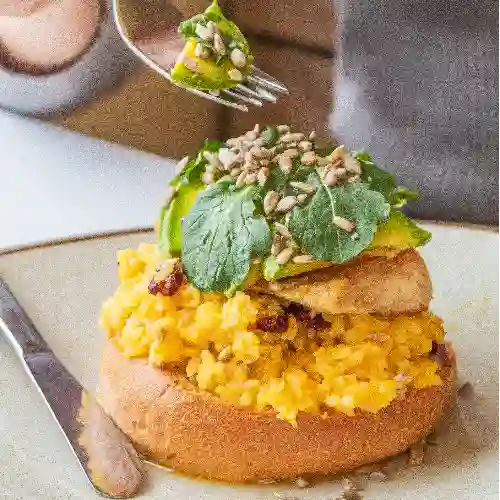 Montado de Pollo con Arroz Cremoso