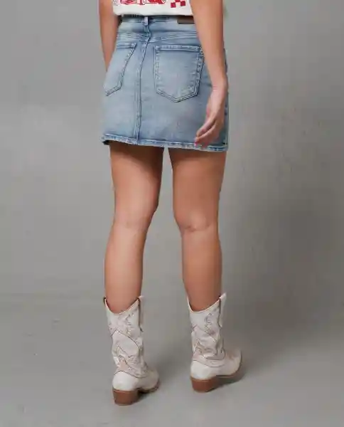 Falda Mujer Azul Talla 14 249G000_AZU174021 Rifle