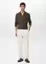 Camiseta Polo Taurus Khaki Talla M Hombre Mango