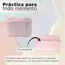 Miniso Cosmetiquera Rectangular Nacarada Rosa