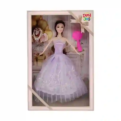 Play And Joy Muñeca Fashion Princess Day Morada