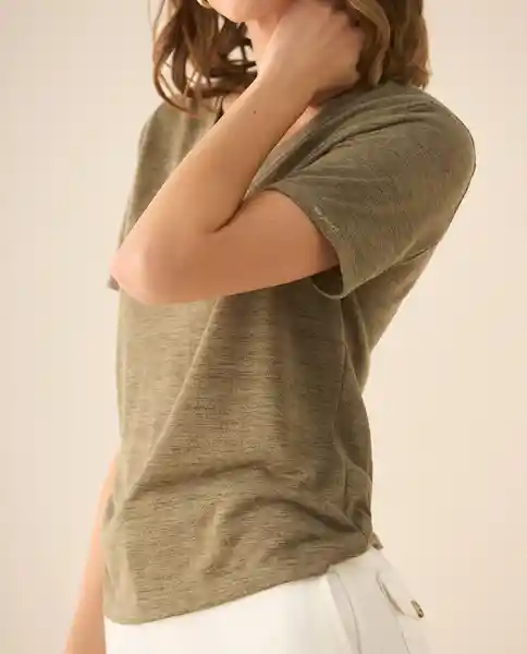 Camiseta Verde Hada Medio Talla S 403G002 Esprit