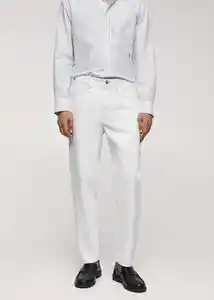 Jean Sam Offwhite Talla 36 Hombre Mango