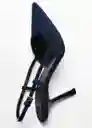 Zapatos Loande Tejano Oscuro Talla 42 Mujer Mango