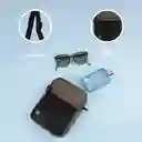 Bolso Crossbody Con Bolsa Frontal de Red Verde Miniso