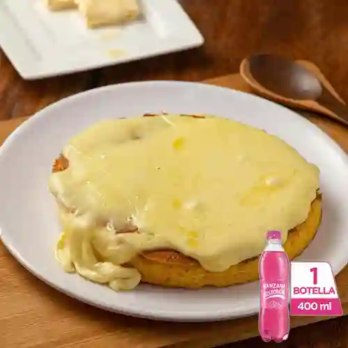 Combo 3 Arepas c/ Queso Crema +Postobón Manzana 400ml