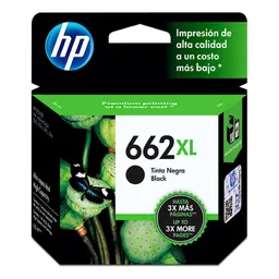 Hp Cartucho de Tinta 662Xl Negra