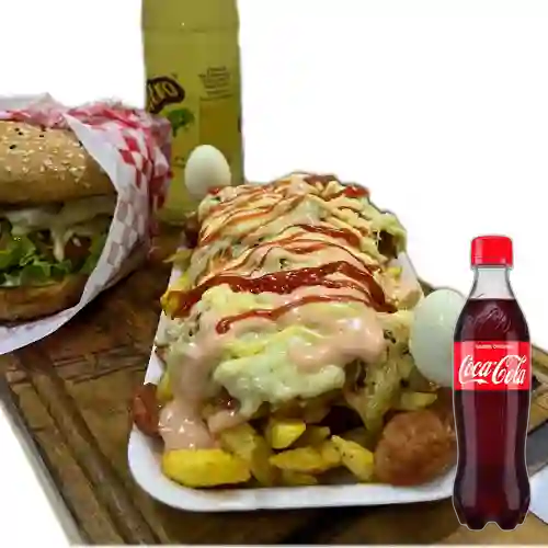 Combo Salchipollo + Coca Cola Original400 ml