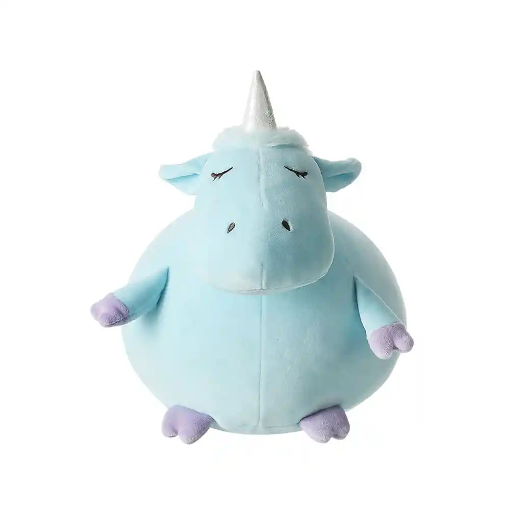 Miniso Peluche Redondo de Unicornio Azul