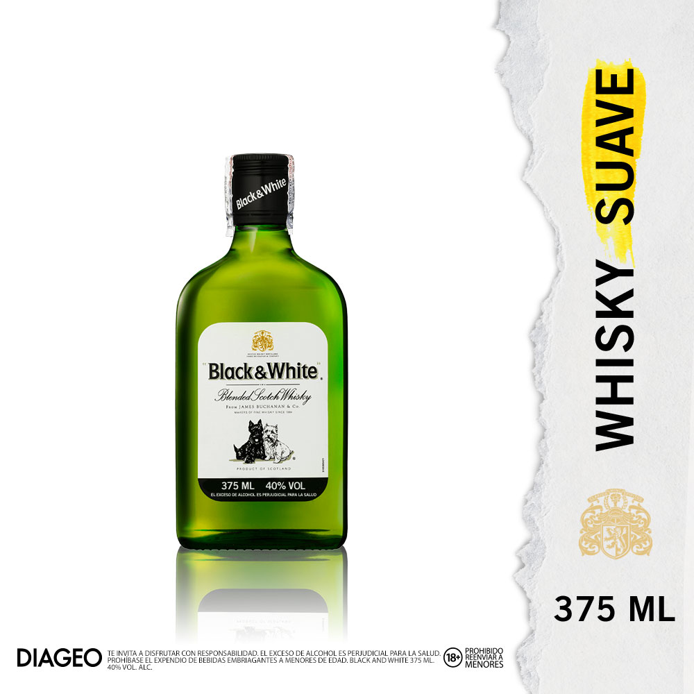 Black and White Whisky Escocés 8 Años 375 ml