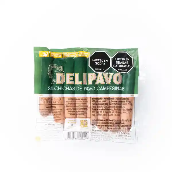 Salchicha de Pavo Campesina Delipavo