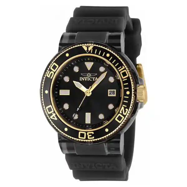 Invicta Reloj Señora Transparente Negro 37304