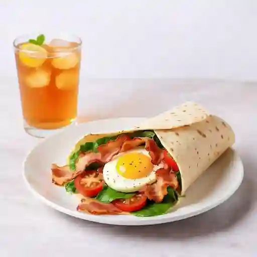 Wrap Huevo y Tocino + Refresky